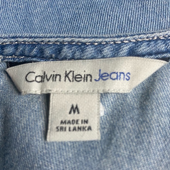 Calvin Klein sleeveless blue jean blouse 🧩 - Picture 10 of 10